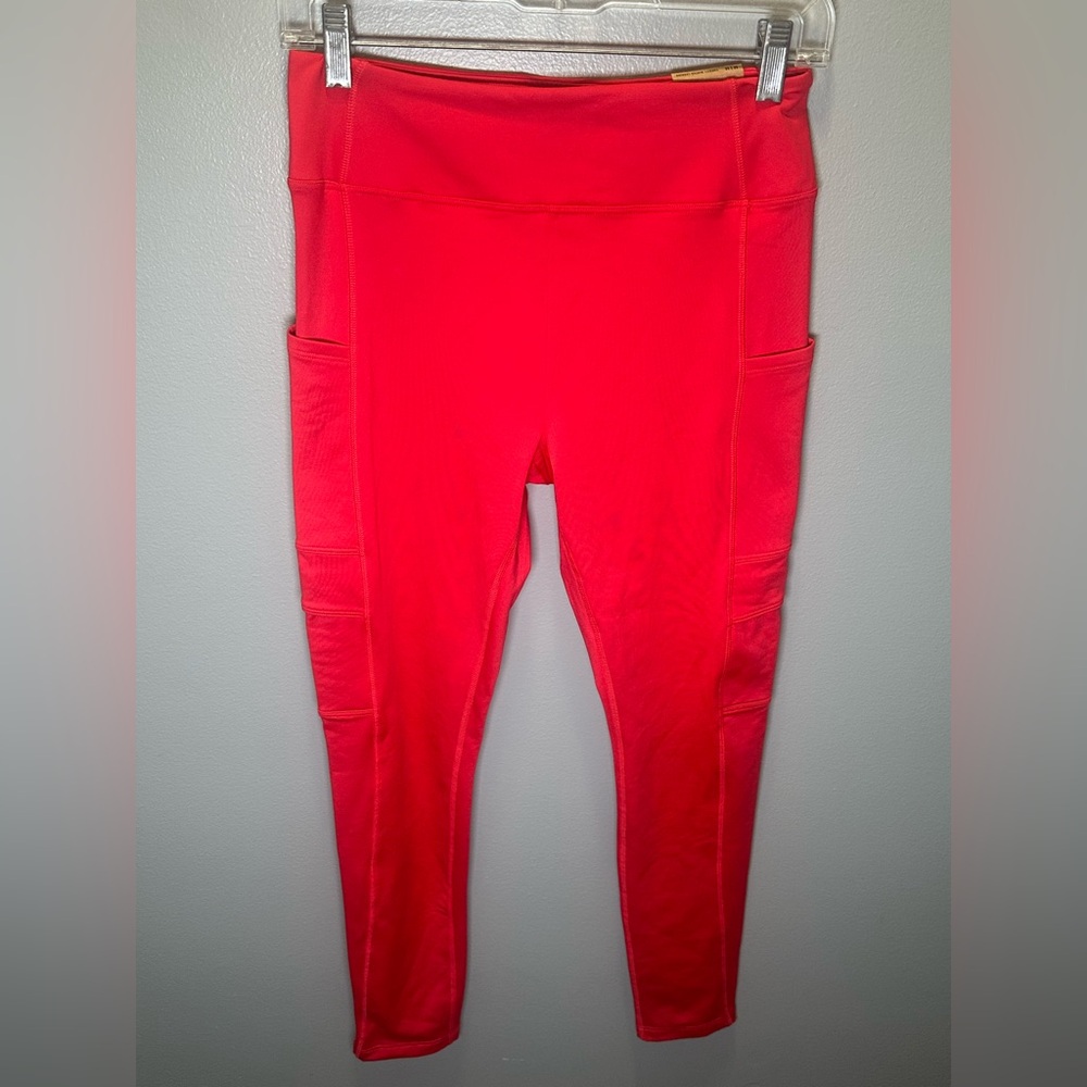 PINK Victoria's Secret‎ Women's NEW Varsity Winter Leggings Red/Pink Size Medium
